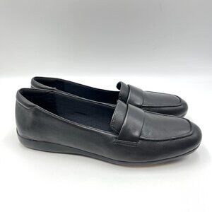 Naturalizer Womens Size 7.5‎ Genn Flow Black Leather Loafers Flats Shoes